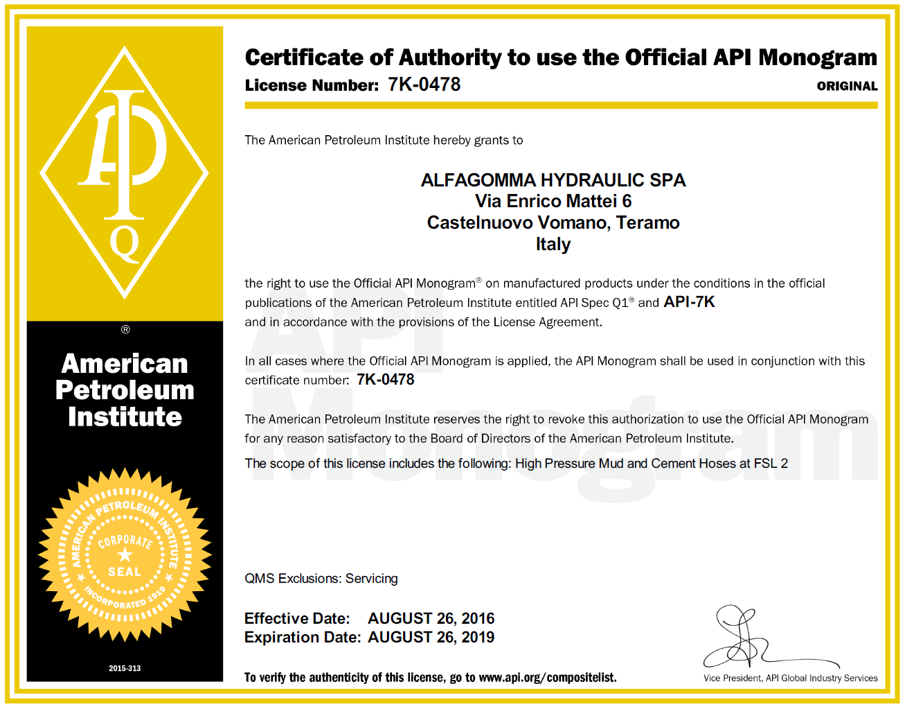 certificado